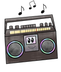 90s Boom Box Sticker