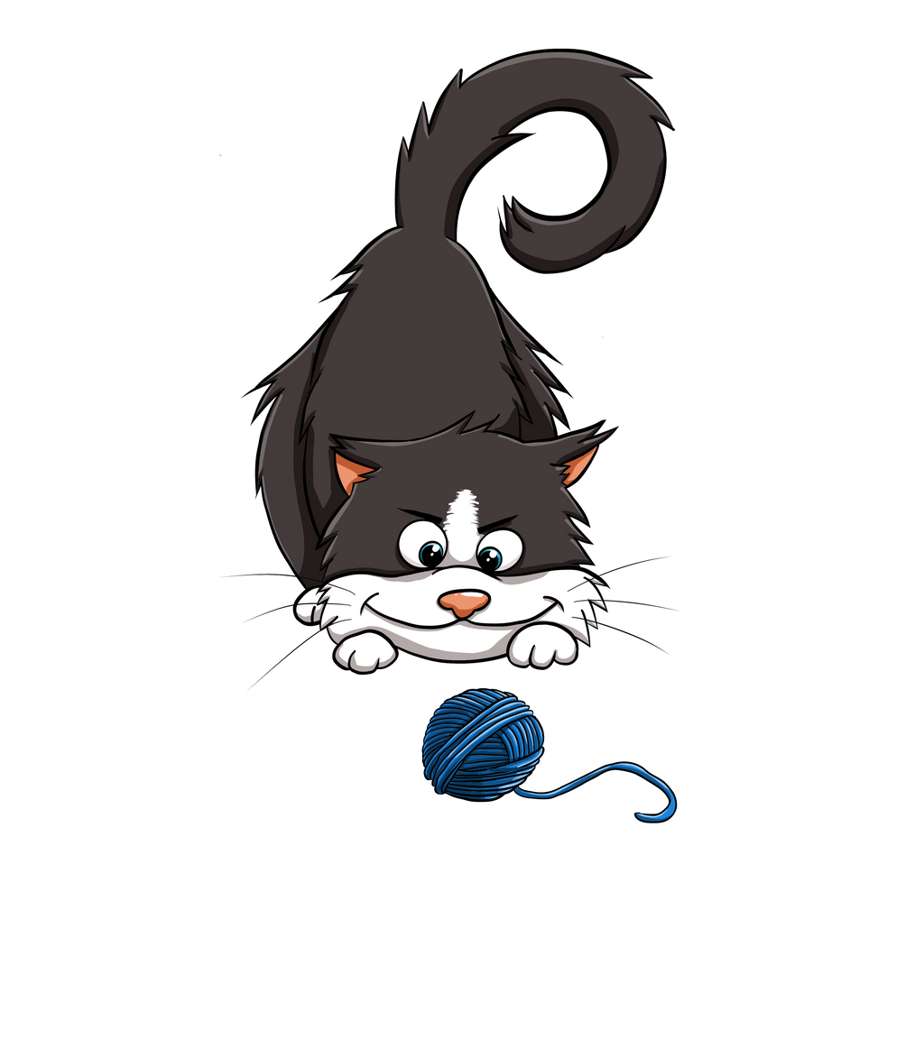 tuxedo cat pounce 3" sticker