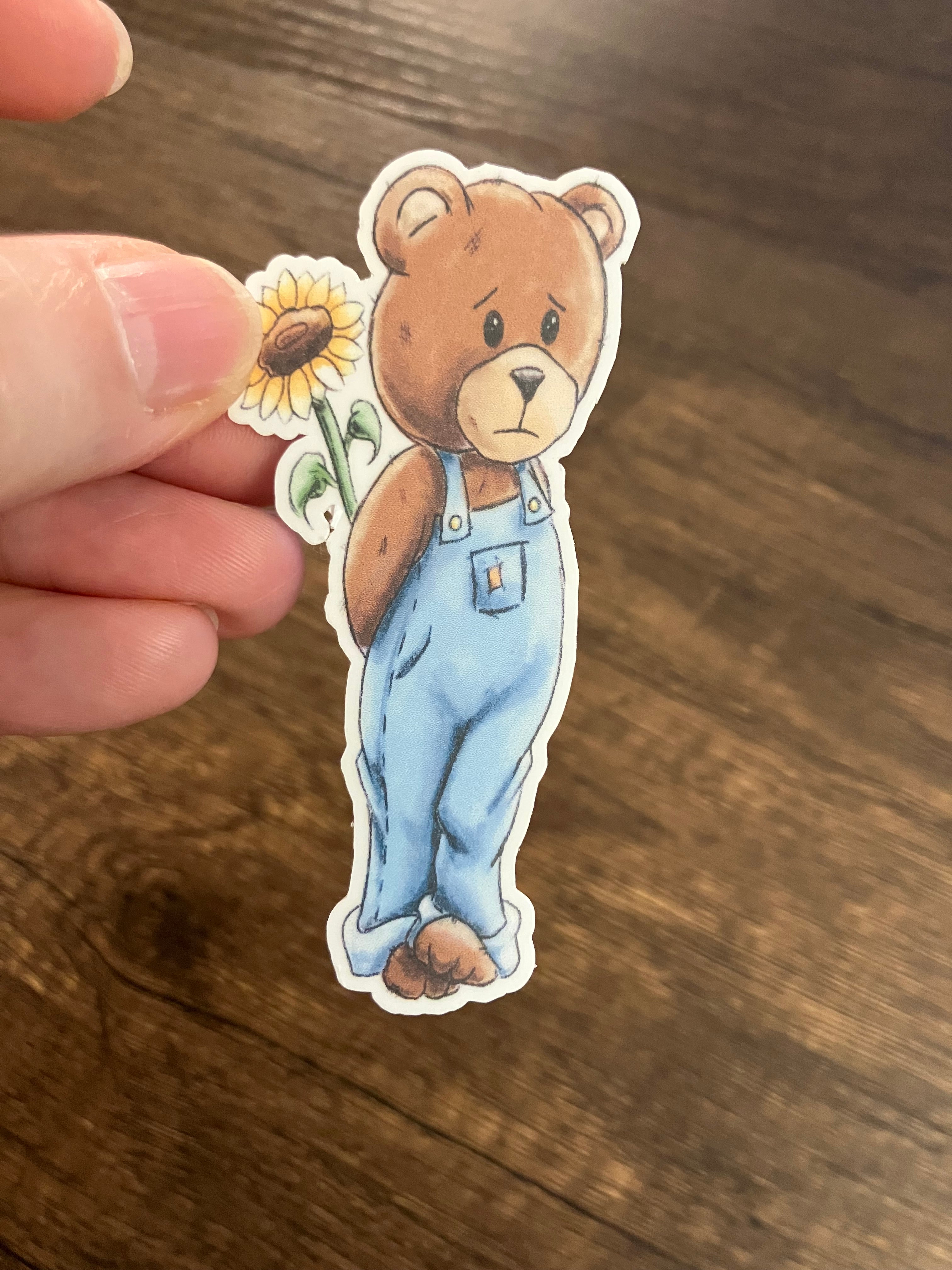 Fall Bears 3" stickers (2 pk)