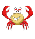 Funny Crab Sticker