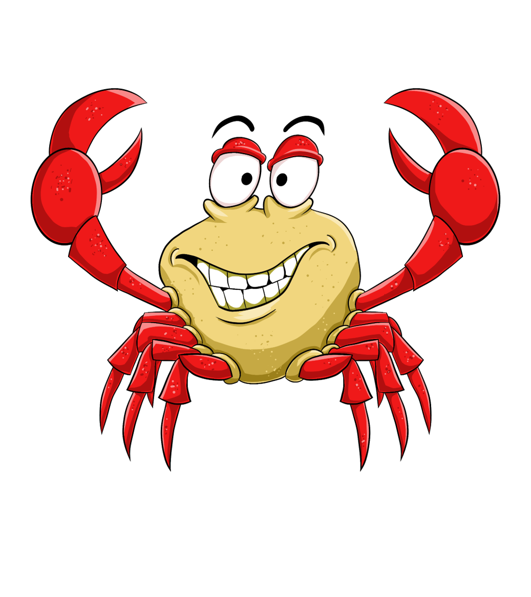 Funny Crab Sticker