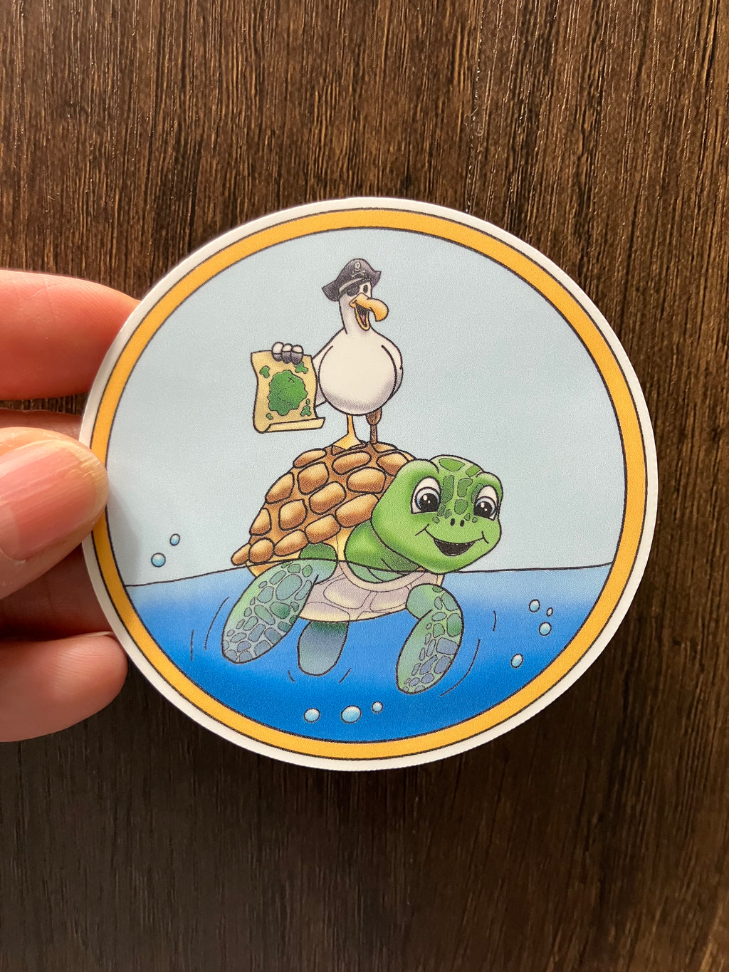 Coastal Crew - Captain Salty Beak and Toby Tidewater Sticker