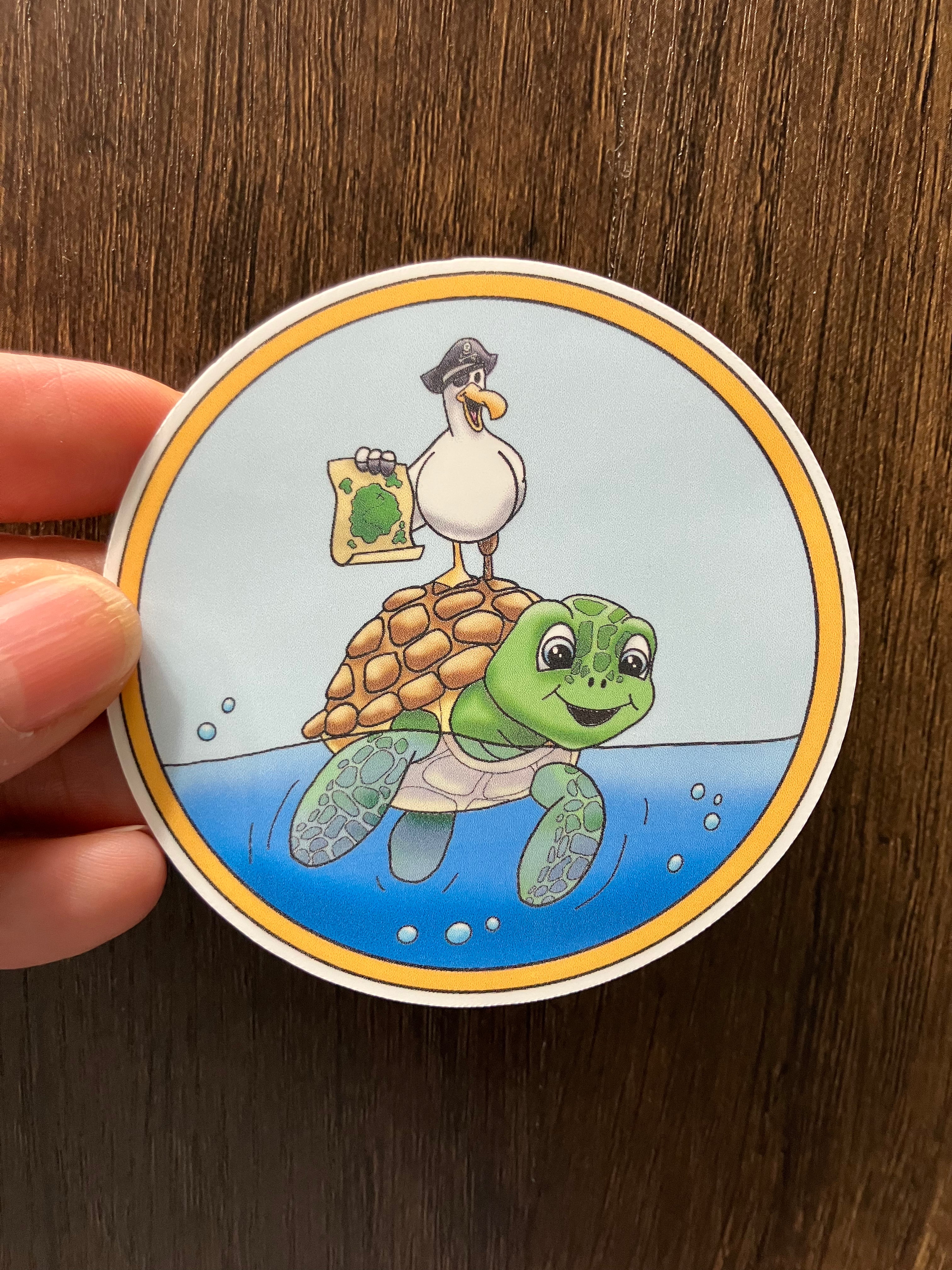 Coastal Crew - Captain Salty Beak and Toby Tidewater Sticker