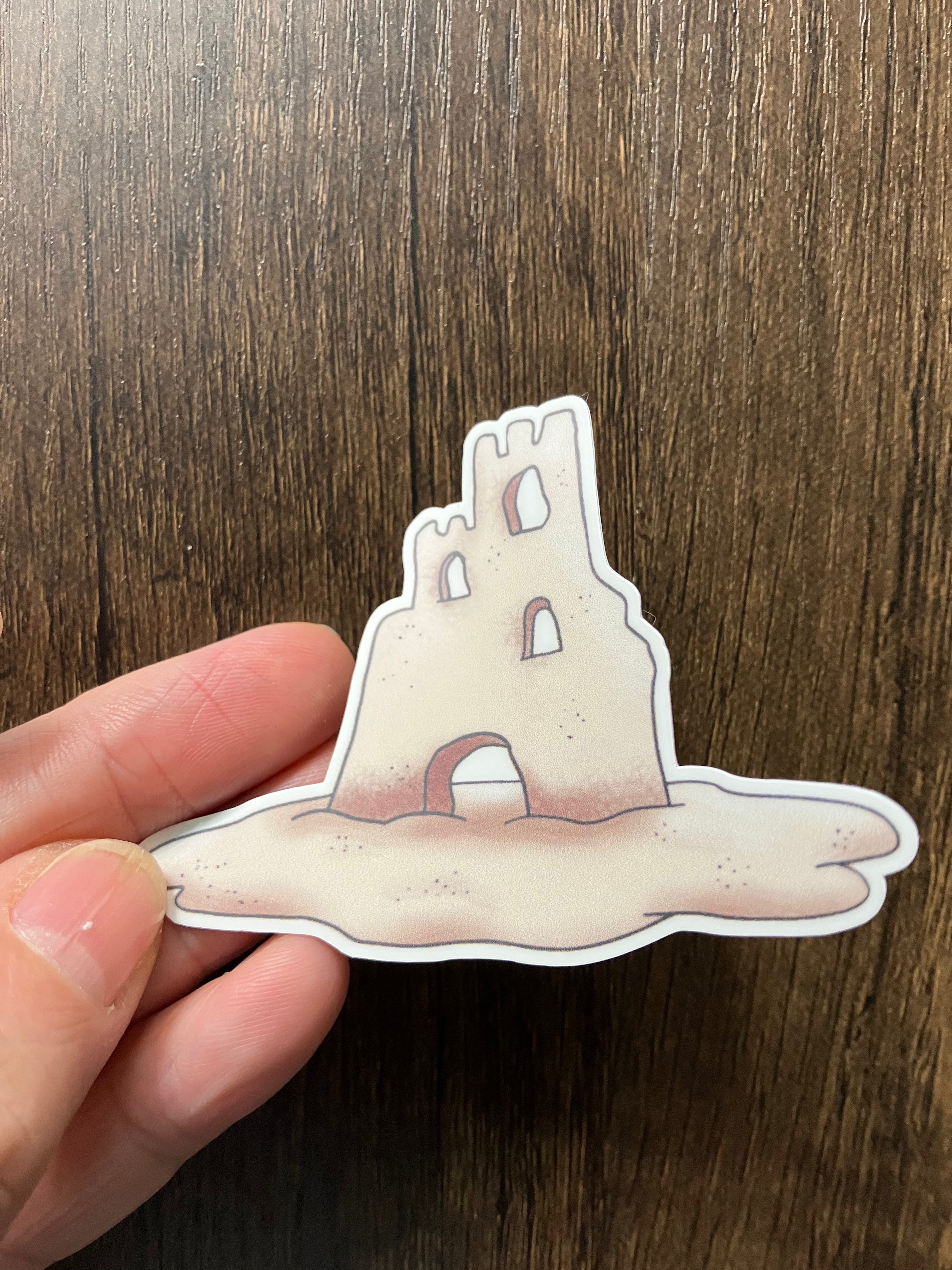 Coastal Crew - sandcastle sticker