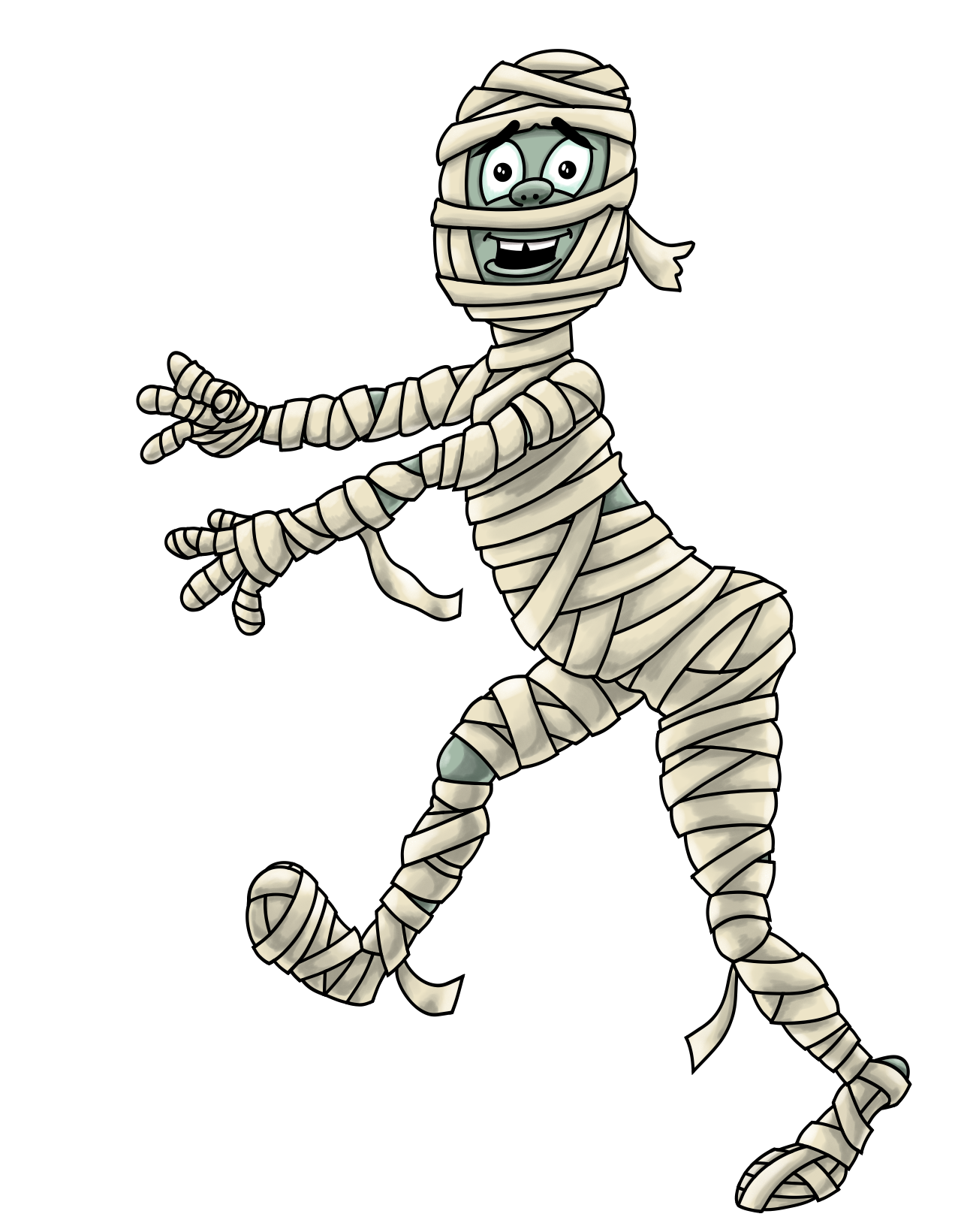 Mummy 3" sticker