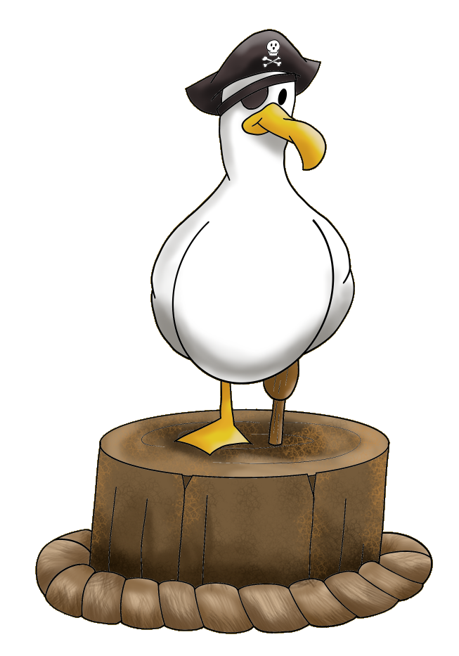 Coastal Crew - Captain Salty Beak Sticker