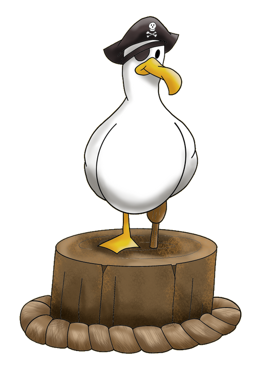 Coastal Crew - Captain Salty Beak Sticker