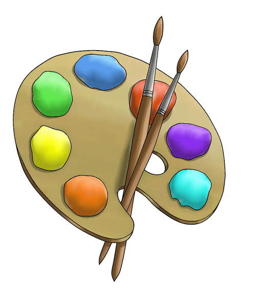 art pallet sticker 3"