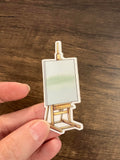 art easel sticker 3"