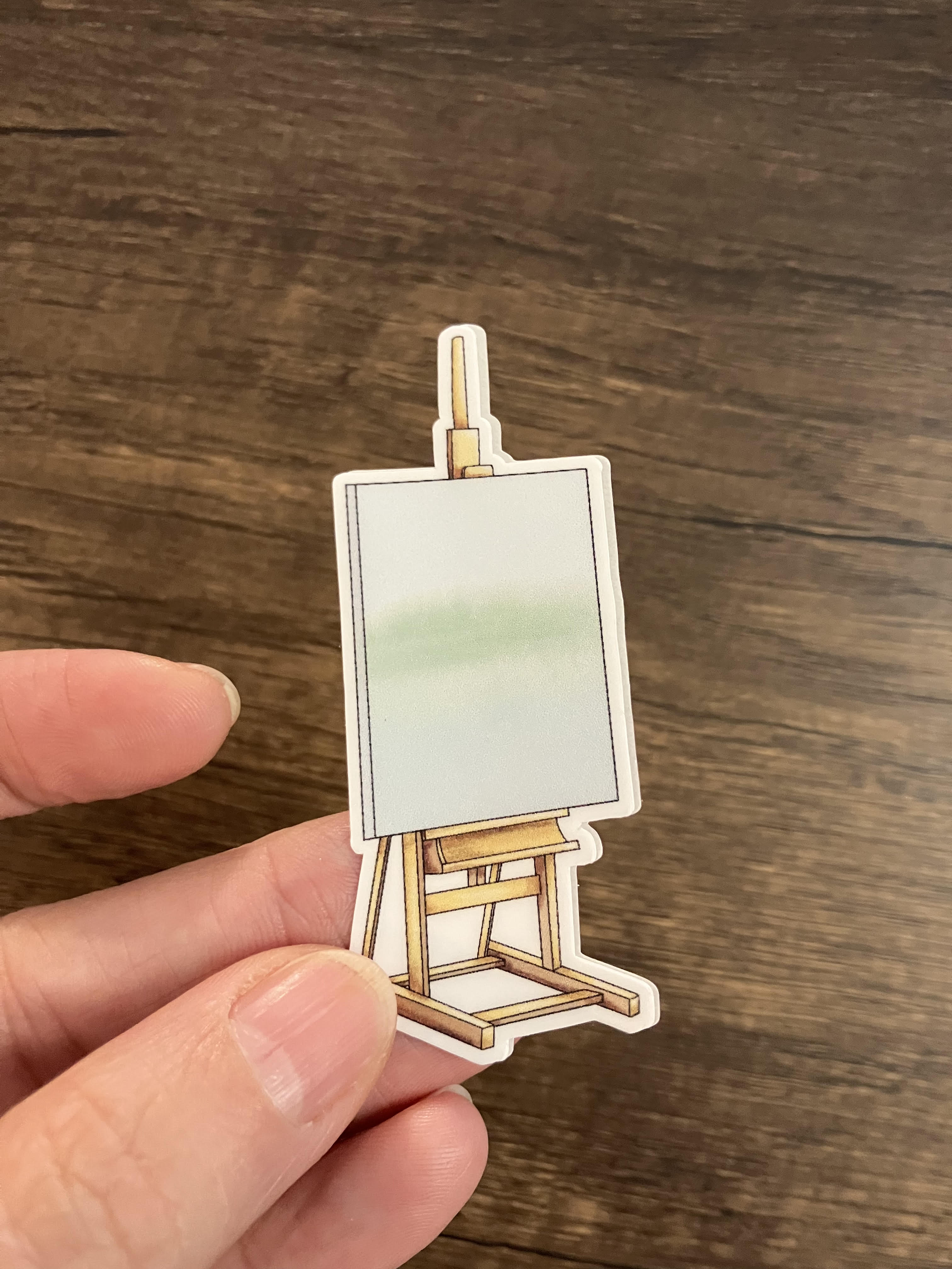 art easel sticker 3"