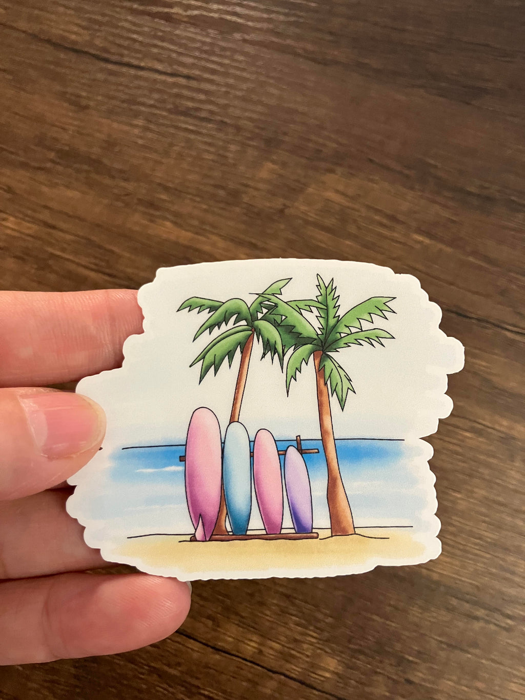 Surfboards Sticker 3"