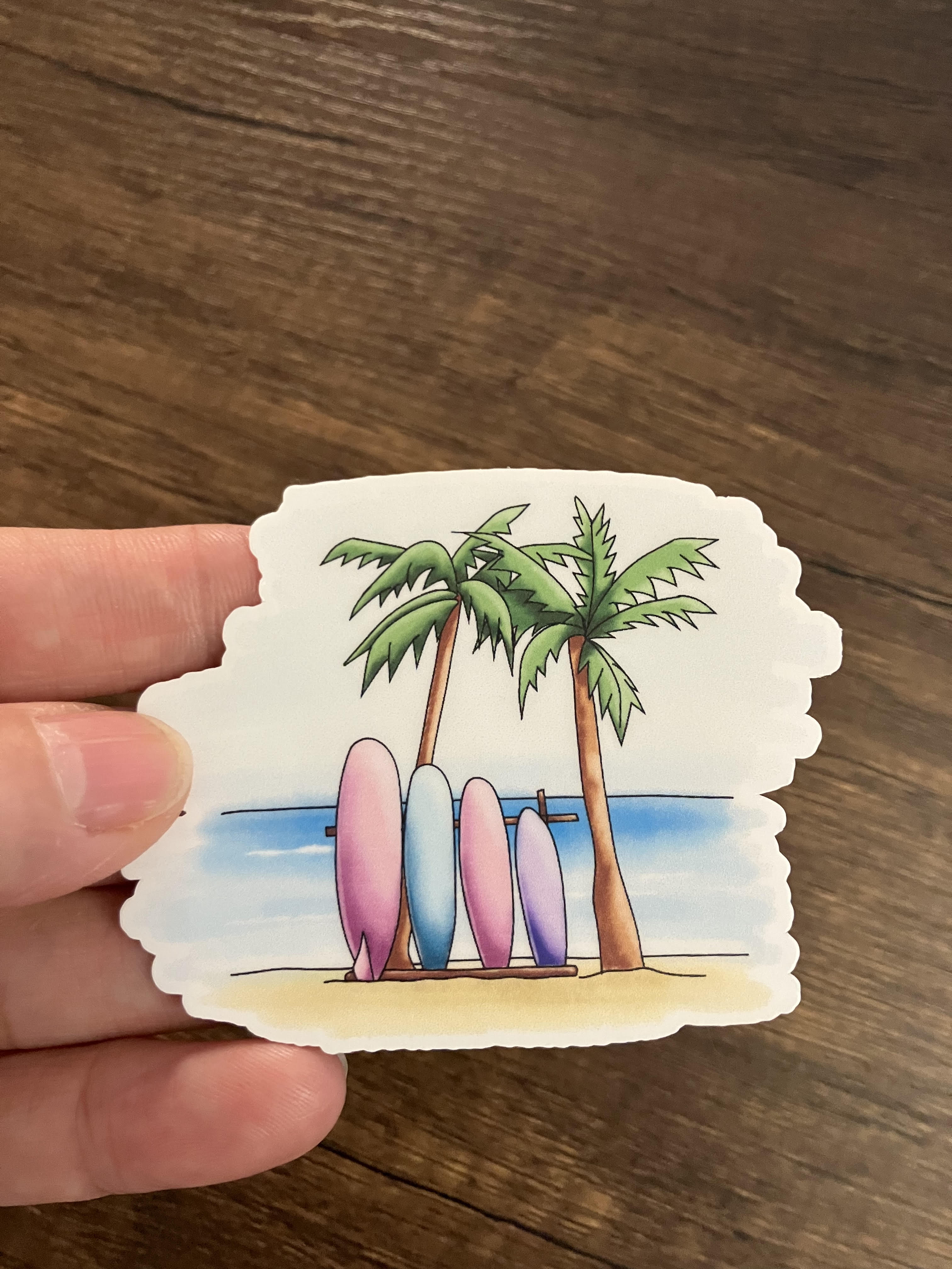 Surfboards Sticker 3"