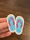 Flip Flops Sticker 3"