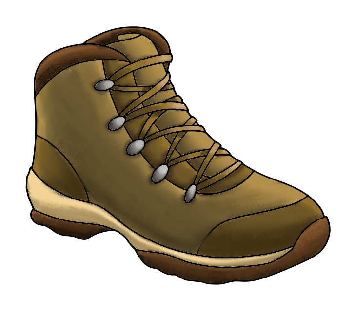 Hiking boot Sticker 3"