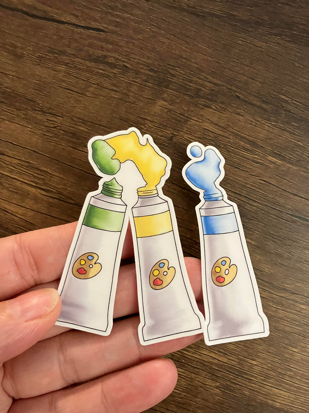 art paint tubes sticker 3"