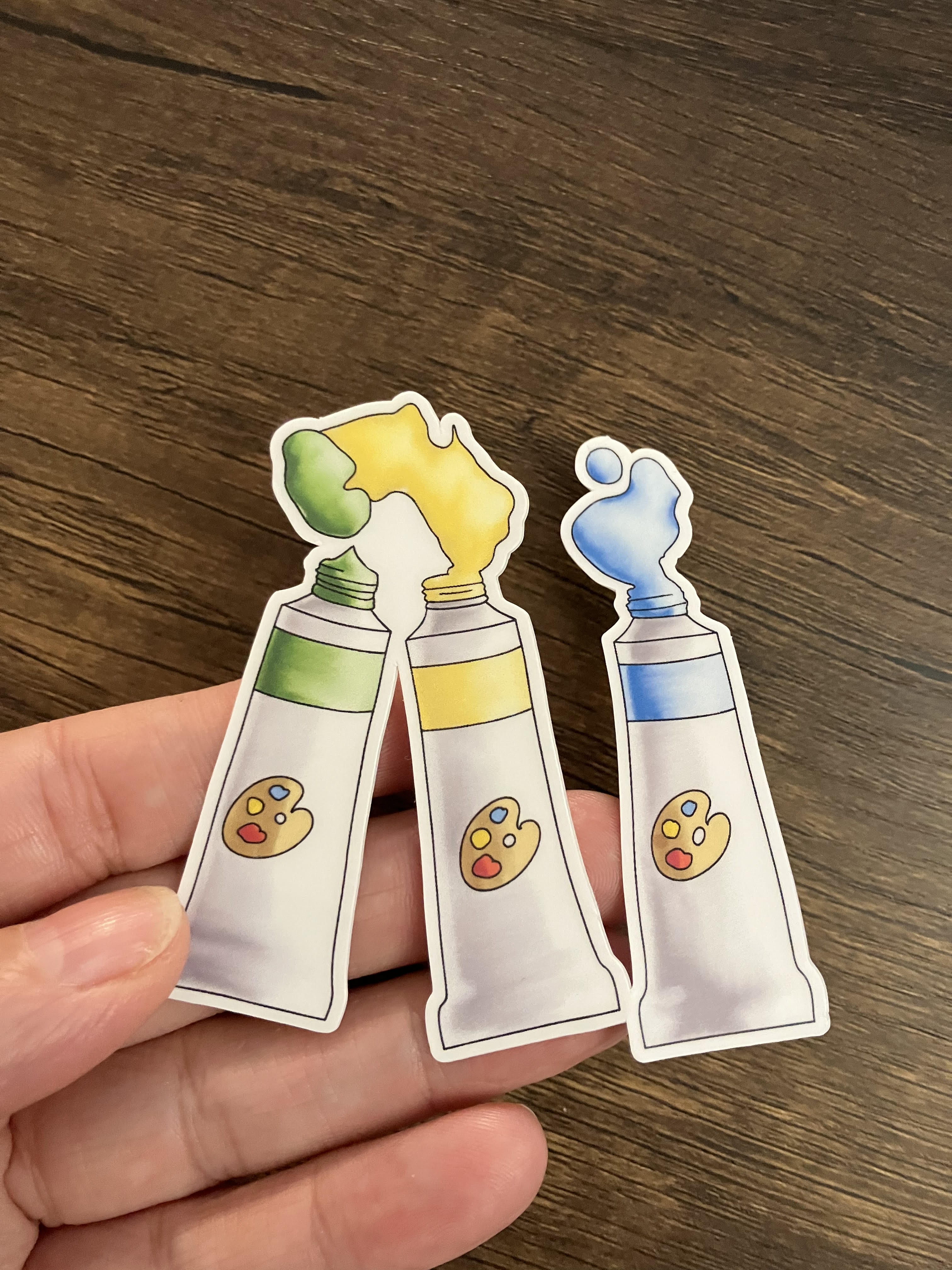 art paint tubes sticker 3"