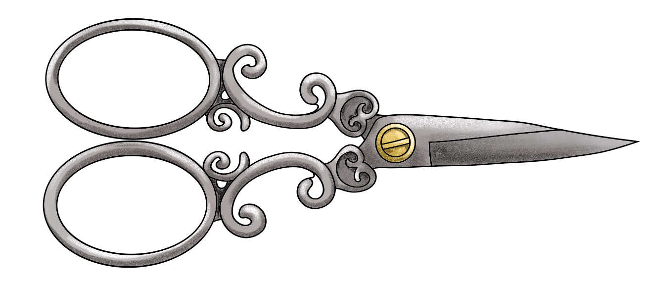 Sewing Scissors Sticker 3"