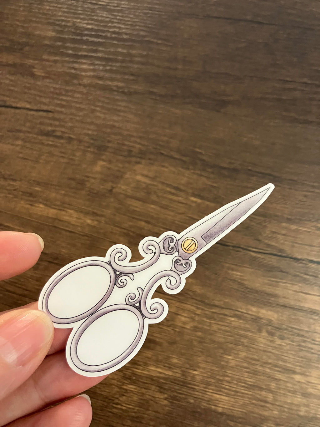 Sewing Scissors Sticker 3"