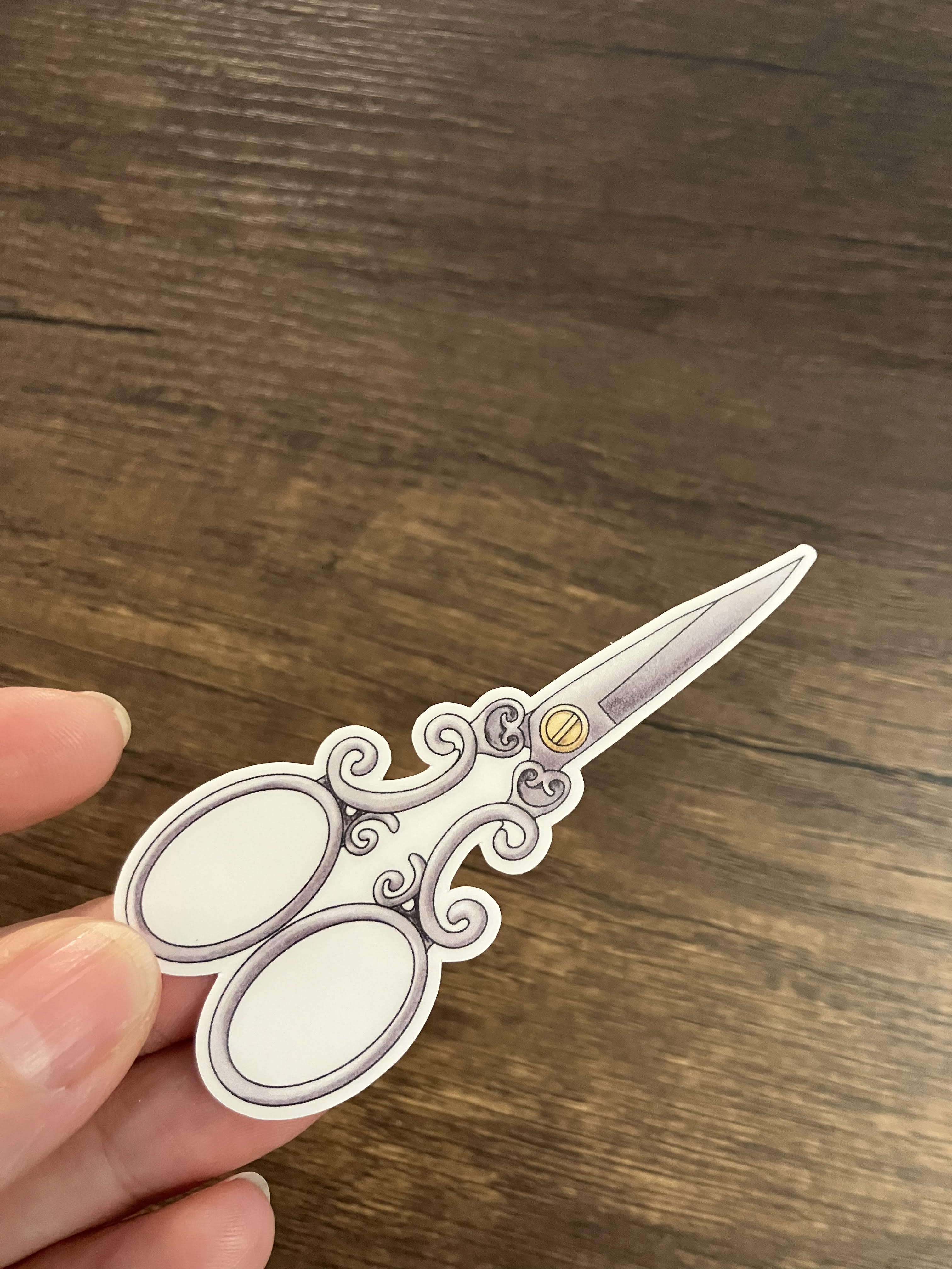 Sewing Scissors Sticker 3"