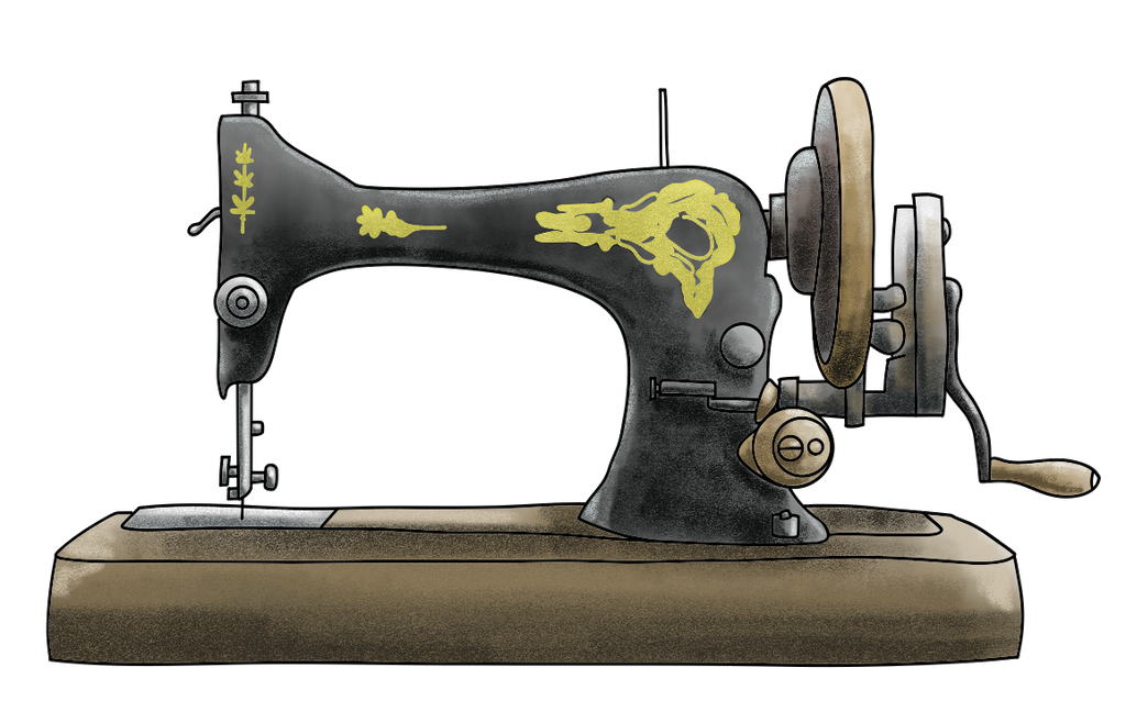 Sewing Machine Sticker 3"