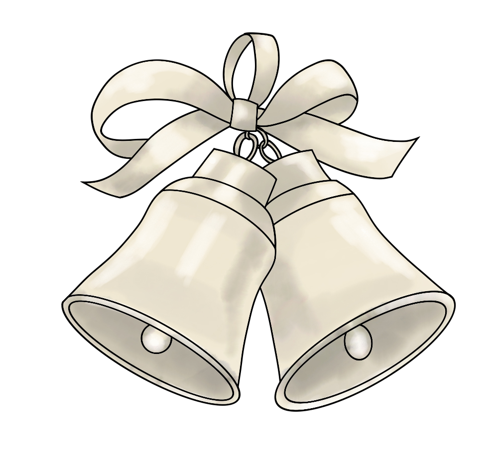 Wedding Bells Sticker 3"