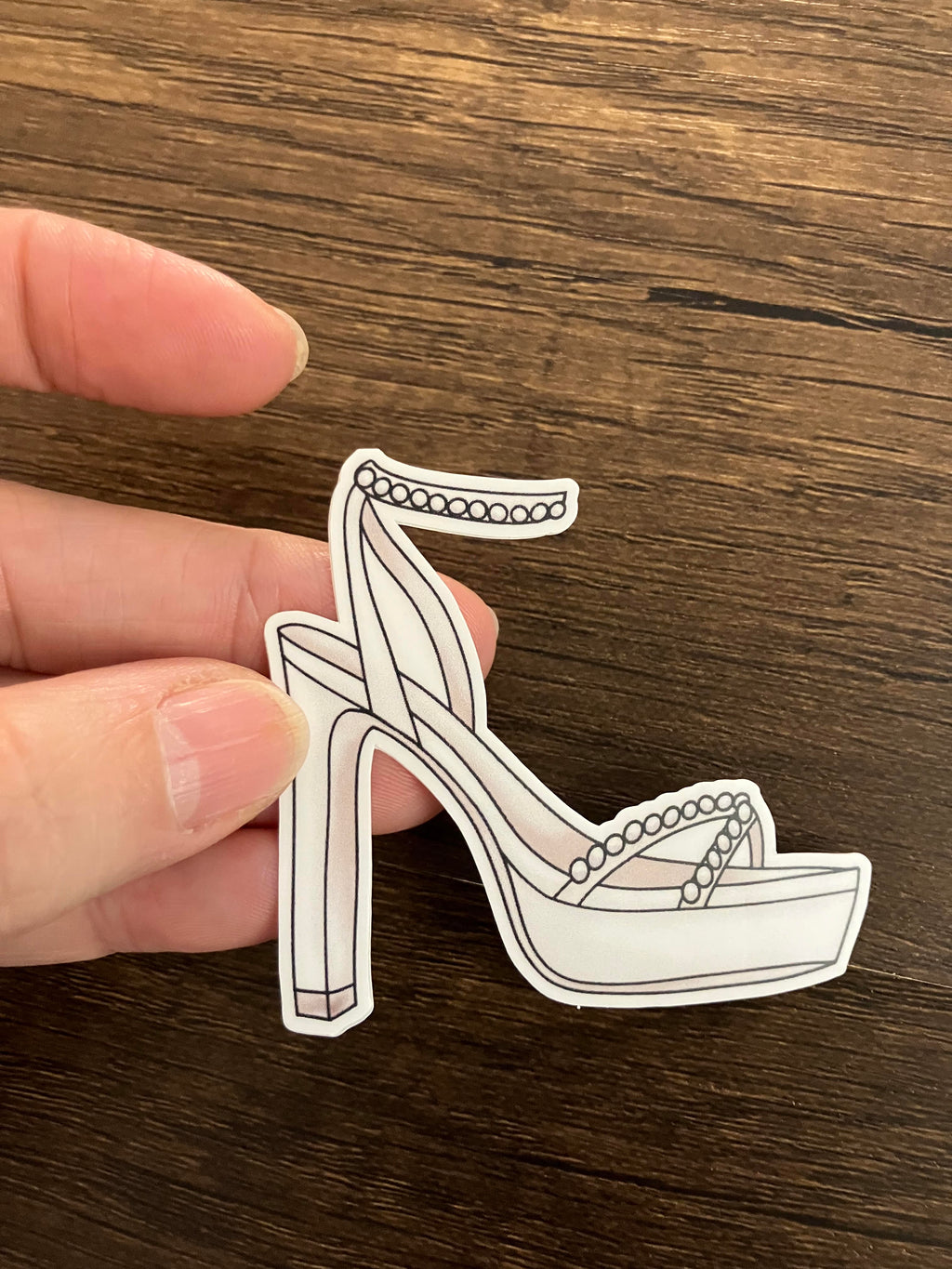 Wedding Heel Sticker 3"